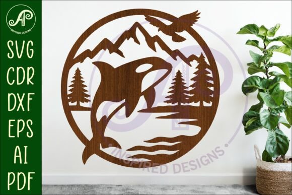 Bringing the Coast Home with the Orca, Killer Whale Coastal Scene Sign 1