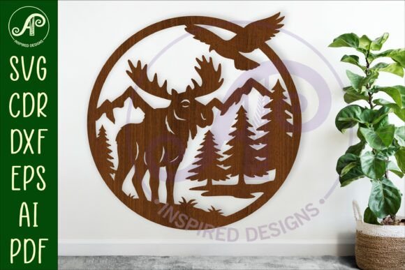 Bringing the Outdoors In: A Practical Guide to the Moose Mountain Scene Wall Sign SVG Laser Cut Design