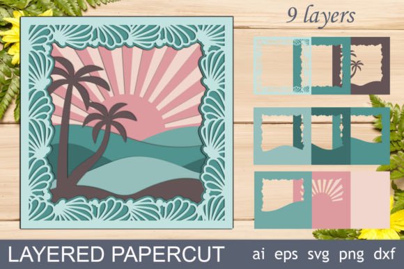 Creating Depth and Drama with a 3D Sea Waves Shadow Box Layered SVG