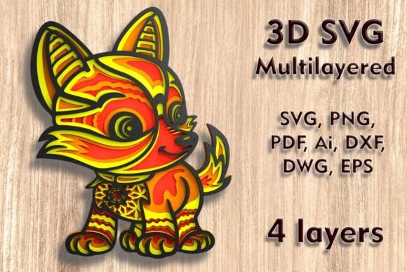 Creating Dimensional Wall Art with Fox 3D SVG Multilayer Laser Cut Files