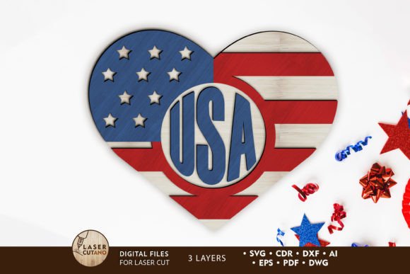 Elevate Your Patriotic Display with Independence Day Wall Multilayer Decor