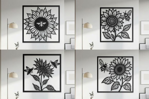 Laser Cut Flower Bee Wall Art SVG Bundle: A Guide to Creating Nature-Inspired Decor
