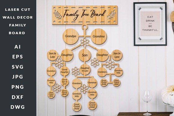 Mastering the Art of Personalized Home Design with Laser Cut Wall Decor Family Board SVG Files