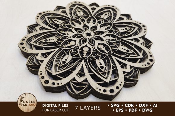 Multilayer Mandala: Creative Laser Cut Design
