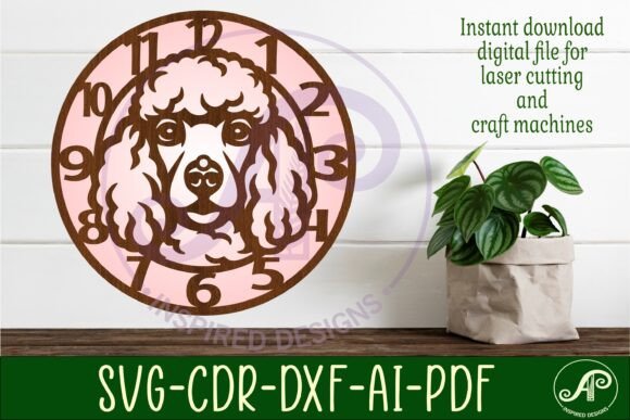 Poodle Dog Wall Clock Laser Cut Files: A Creative Guide for Makers