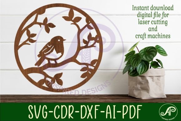 Robin Bird Wall Art Sign SVG File Guide