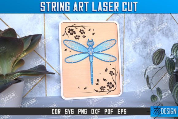 String Art Dragonfly: Digital Craft Guide
