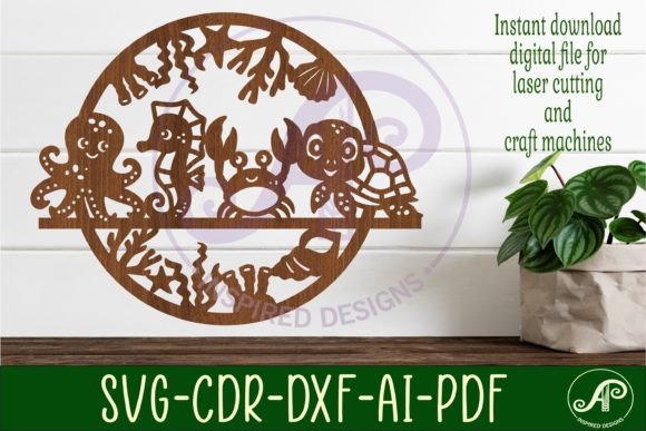 Transforming Digital Designs into Tangible Decor: The Rise of the Ocean Animal Wall Art Sign SVG File