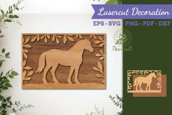 Transforming Spaces with Horse Lasercut Wall Decor SVG Designs