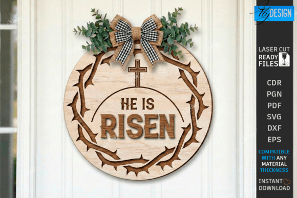 Wall Round Sign Laser Cut He is Risen: A Guide for DIY Crafters